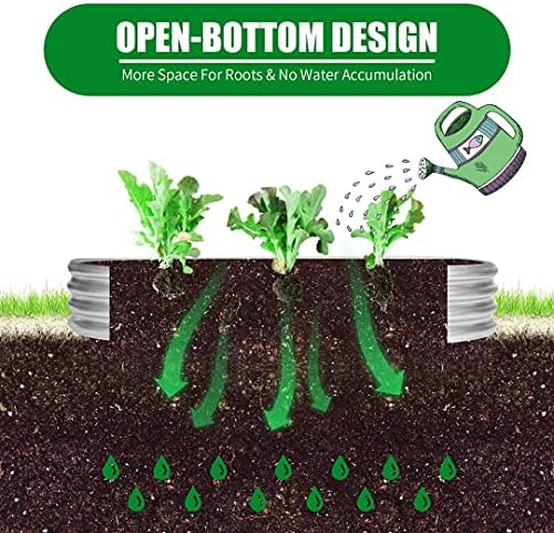 9 ft x 3 ft Raised Garden Bed Metal Elevated Planter for Vegetable Flower Herb (2pk) - Image 5