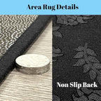 Erosebridal Ocean Fish Area Rug 4'11" x 3'3" Marine Living Room Rugs Cartoon Sealife Underwater World Decorative Carpet Cute Creature Coral Tropical Fish Indoor Floor Mat - Image 5