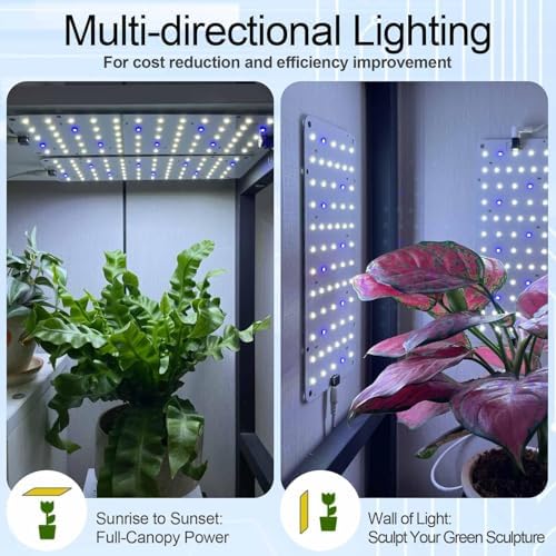 Panel Grow Light for Indoor Plants, 20W Ultra-Thin Full Spectrum - Image 2