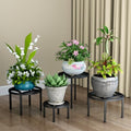 Zhongma Set of 4 Heavy Duty Sturdy Metal Plant Stand Indoor Fully Assembled by Zhongma