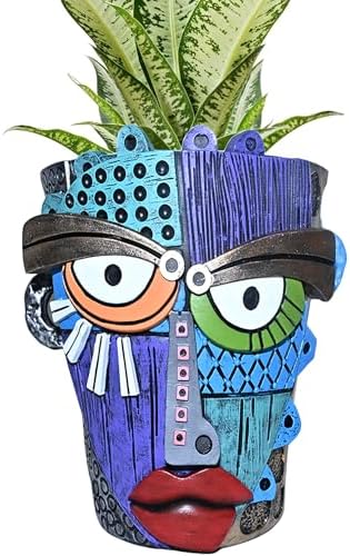Midogaigai Abstract Face Planter Pots for Indoor Plants & Flowers Deco Gift by Midogaigai