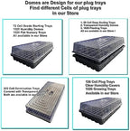 RooTrimmer 10 Pcs Humidity Dome, Plastic Clear Seed Starter Dome 1020 Tray Covers Humidifying and Insulating for Greenhouse Germination and Garden Growing (21.5"×11.5", 3.15" Height, 10-Pack) - Image 4