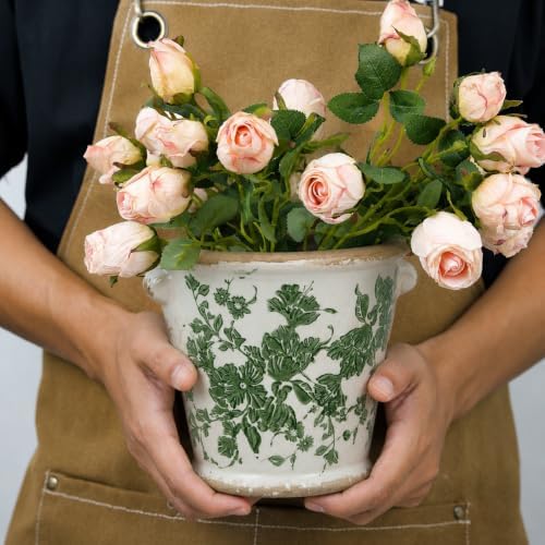 Dosayes Ceramic Flower Pot,Vintage Pot for Plant with Drainage Holes - Image 4