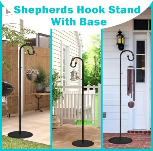 76" Shepherds Hooks for Outdoor- 3/4 Inches Thicken Wind Chimes Hanger - Image 4
