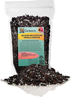 Gardenera Professional Succulent Soil Premium All Purpose Blend | Pre-Mixed Ready to Use for Cactus and Succulents | Sphagnum Peat Moss, Perlite, New Zealand Pine Bark - Made in USA - 4 Quart by Gardenera