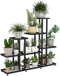 Plant Stand Indoor Corner Plant Stand Window Sill Plant Shelf for Bonsai Tree Live Plants Indoor Outdoor Metal Flower Rack for Apartment Decor Patio Decor, (6-Tier 16 Potted) by HusDream