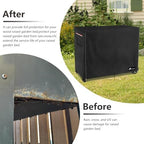 Raised Garden Bed Cover,Heavy Duty 600D Waterproof Elevated Wood Planter Box Stand Cover for Winter,Planter Raised Beds Covers (Black, 38 x 14.6 x 32) - Image 3
