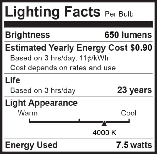 Bioluz LED 8 Pack BR30 LED Bulbs Indoor Flood Lights 90+ CRI 65W Equivalent uses 7.5W 4000K Cool White 650 Lumens E26 Base Dimmable Instant On Interior Home Décor UL Listed FCC RoAS Title 20 Certified - Image 6