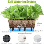 Window Box Planter 6 Pcs, 16.5 Inches Self Watering Rectangle Flower Plant Pots with Drainage Holes Trays, Vegetable Planters for Windowsill Patio Garden Balcony Porch Yard (White) - Image 3
