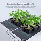 LUXBIRD 6 Pack Daisy Chain Seedling Heat Mats for Indoor Plants, Greenhouses, Germination, Hydroponic Garden, IP67 Waterproof Durable (LB-HMDC-06) - Image 6