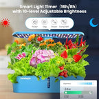 Sainlogic Hydroponics Growing System, 12-Pod Indoor Herb Garden with 24W LED Grow Light, WiFi App Control, Adjustable Height, Quiet Pump & Auto Timer for Herbs and Vegetables - Image 3