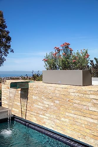 Veradek Block Series Trough Planter - Rectangular Outdoor Window Box - Image 5