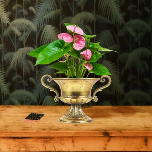 Amosfun 2Pcs Metal Flower Vase Retro Urn Vases 9.25 X 6.29 X 11.41 Inch - Image 4