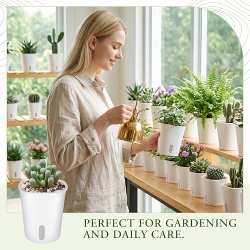 Ziliny 20 Pcs 3.74 Inch Self Watering Planters with Water Indicator - Image 6