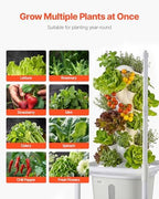 VEVOR Hydroponic Tower, 30 Pods 6 Tiers Hydroponics Growing System Kit with LED Grow Light & App Control, Vertical Home Garden with 20L Water Tank & Pump, Planter for Indoor Herbs, Fruits, Vegetables - Image 6