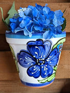 Spanish Wall Planter, Flower Pot, Planter, Wall Pocket 6.5""D - Image 2