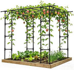 Grape Vine Trellis,Heavy Duty Metal Plant Support Trellis-96L*62W*79H in by TrellumeGardenHome