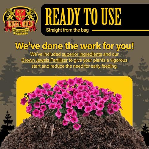 Royal Gold Planting Medium Mix, 1.5cu ft - Designed for Amending Soil, Made for a Variety of Gardening Applications, Standalone Growing Medium - Builds Soil Structure - Image 3