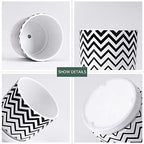 Plant Pots,5.5 Inch White Pots for Indoor Plant with Drainage Hole Set of 4 - Image 4