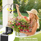 AJART Swivel Plant Hangers Outdoor: 16"/2Pcs Heavy Duty Wall Mount Bracket - Image 5