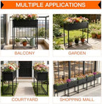 Raised Garden Bed Elevated Planter Box with Legs Black - Image 5