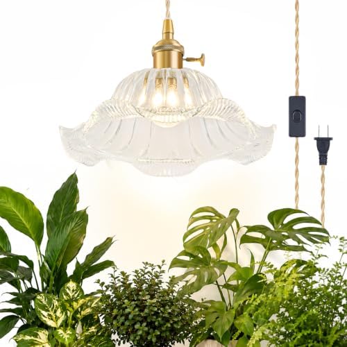 Hanging Grow Lights for Indoor Plants, 12W Full Spectrum 98+ CRI Grow Lamp by GMTB