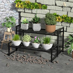 Garden 4 you 2 Tier Metal Stackable Plant Stand, Flower Pot Holder - Image 7