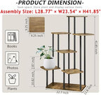 AZERPIAN 7 Tier Tall Plant Stand Indoor Corner Tiered Shelf Metal MDF Board - Image 4