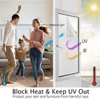 HIDBEA Frosted Glass Window Privacy Film,Static Cling 29.5 in x 6.5 ft - Image 2