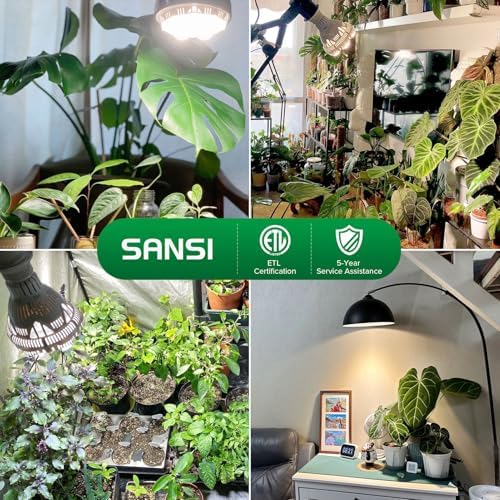 SANSI Grow Light Bulbs for Indoor Plants, 24W Full Spectrum 4000K Daylight - Image 6