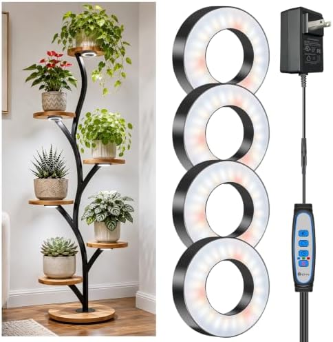Kullsinss 3.5" Grow Lights for Indoor Plants, 24W Full Spectrum Plant Light by HOME