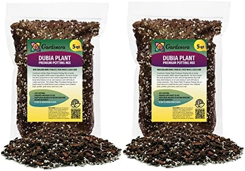 Gardenera Premium Monstera Dubia Plant Soil Mix - Enriched Blend for Thriving Foliage - 10 Quart (2 Bags of 5 Quart) by Gardenera