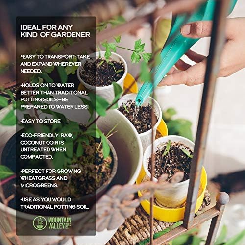 Mountain Valley Seed Co Soil Blocks - 6 Pack - Compressed Coco Coir - Image 6