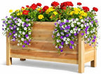 Tall Cedar Raised Garden Planter Box with Legs – Elevated Design for Comfortable Gardening, Custom Sizes for Home, Patio & Commercial Use (30" L x 16.5" W x 25" H) by DannyCustomWork