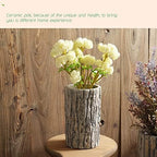 Faux Stakes Planter Sculpture Concrete Planter Tree Root Stump Flower Pot Driftwood Log Post Planter - Indoor Outdoor Cactus Succulent Snake Bamboo Plant Decorative Garden Windowsill - Image 2