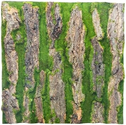 Simulation Tree Bark Wrap Artificial Moss Tree Bark Faux Tree Bark Sheets Artificial Plant Tree Bark for Decorating Walls, Columns, Pipes, Trunks, Backgrounds, DIY Garden Landscape by jweemax