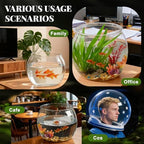Geelin 7 Gallon Plastic Fish Tank Large Bowl Shatterproof with Crystal Clear Clarity for Terrarium, Flower Vase Centerpiece Gift for Fish Lovers (Round) - Image 4