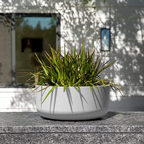 Veradek Mason Series Kona Bowl Planter - Outdoor Tabletop Planter - Image 5