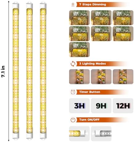 Bamworld Plant Stand with Grow Light for Indoor Plants Growing Corner Plant - Image 6