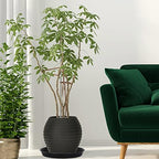 4 Pack 15 Inch Plant Saucer Plastic Plant Saucer Drip Trays Plant Saucers for Indoors Outdoor Plant (15 inch 4Pack) - Image 5