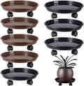 8 Packs 12 Inches Plant Caddy with PU Wheels Large Rolling Plant Stands Plastic Plant Roller Base Pot Movers Planter Saucer on Wheels Indoor Outdoor Wheeled Plant Dolly Planter Tray Coaster by KvyusFlourish