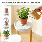 APRTAT 3-Tier Tall Bamboo Plant Stand for Indoor Plants - Image 3