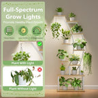 2 Pack Plant Stand Indoor with Grow Lights, 9 Tier Large Tall Plant Shelf - Image 3