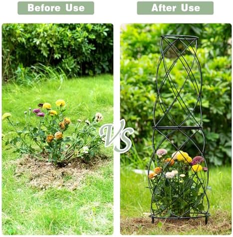 35-Inch Metal Trellis for Climbing Plants – Durable Garden Support - Image 3