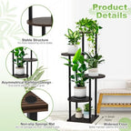 5 Tier Plant Stand Indoor Corner Tall Shelf for Multiple Plants - Image 3