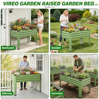 Galvanized Raised Garden Bed with Legs 2Pack,48x24x32in Elevated Garden Bed - Image 5