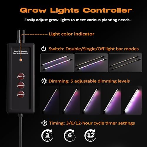 Patigrow 60-Cell Self-Watering Seed Starter Tray with Grow Light, Seed Starter Kit with 4.07” Humidity Dome, Indoor Seedling Starter Tray, Seed Starting Trays for Plant Germination, Seeds Growing - Image 5