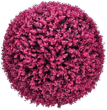 Decorative Faux Greenery Fake Plants 22in, Grass Balls Decorative Decor, Garden Spheres Outdoor, Decorative Balls for Home Decor, Artificial Plant Topiary Ball Tree by ATYUJKB