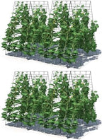 GIANTEX 16 Panels Cucumber Trellis, A-Frame Garden Trellis by Giantex