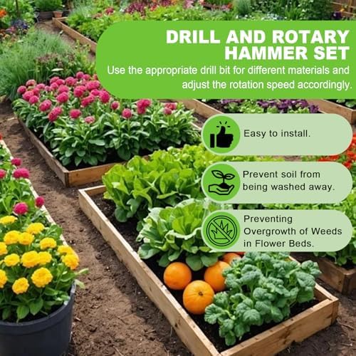 2 Pack Raised Garden Bed Liner, Raised Garden Bed Liner Non Woven, Fabric Planter Liner for Greenhouse Vegetable Gardening, Cuttable Plant Liner with Soil Containment & Water Drainage - Image 5